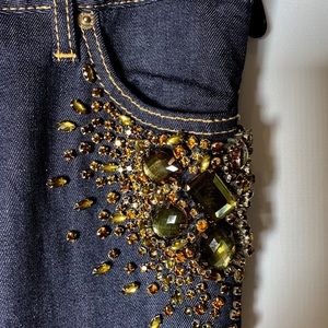 Dsquared2 rhinestoned slim fit jeans IT40